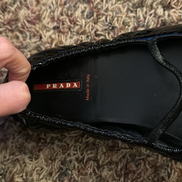 EUC! Prada Sport Patent Leather Mary Jane Driving Flats - Picture 13 of 16